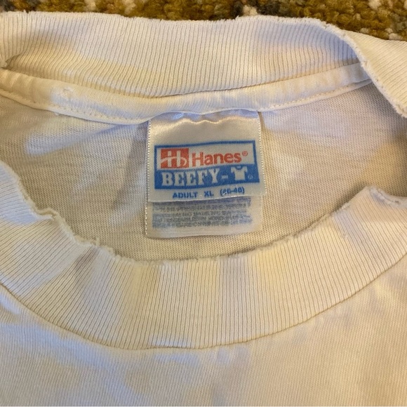 Kansas Jayhawks 1997 1,000 Points Club Hanes Size XL Color White-Flaws - Picture 3 of 8